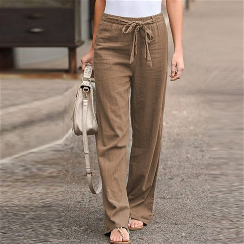 Mira – Wide-Leg Pants with Adjustable Waistband