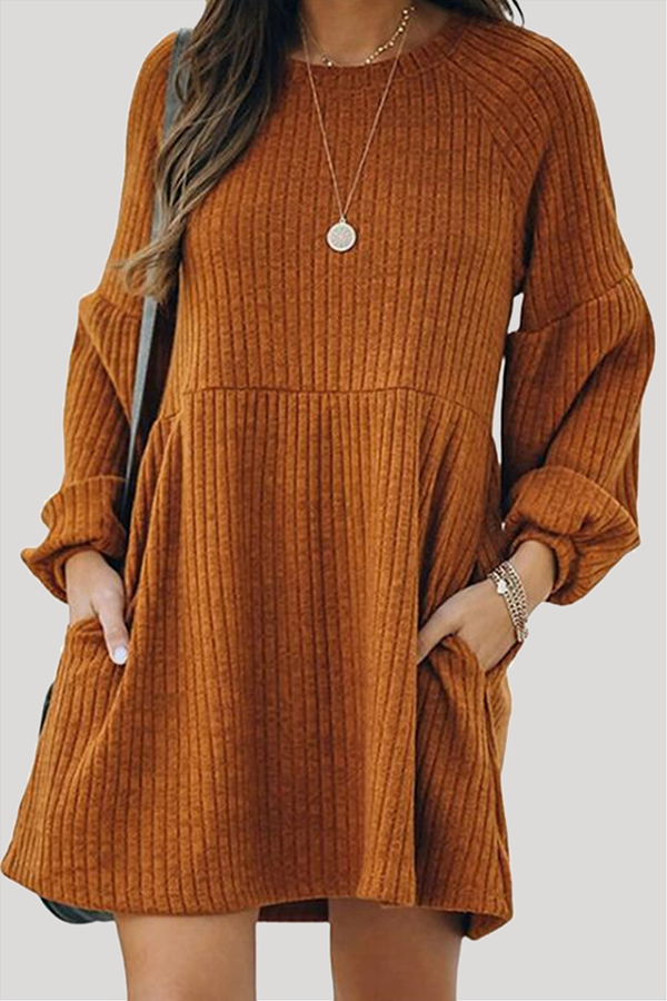 Mira – Comfortable Knited Dress with Side Pockets