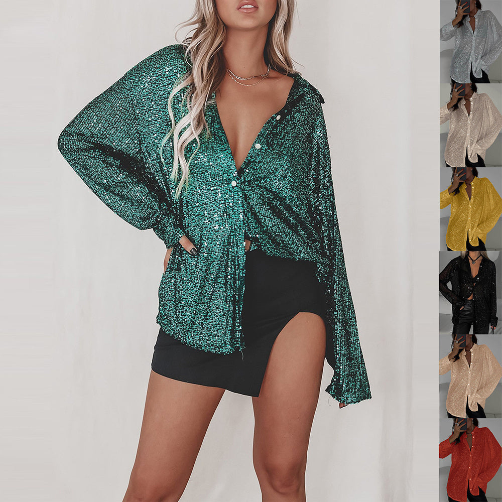 Sophia – Elegant Button-Up Blouse with Collared Neckline