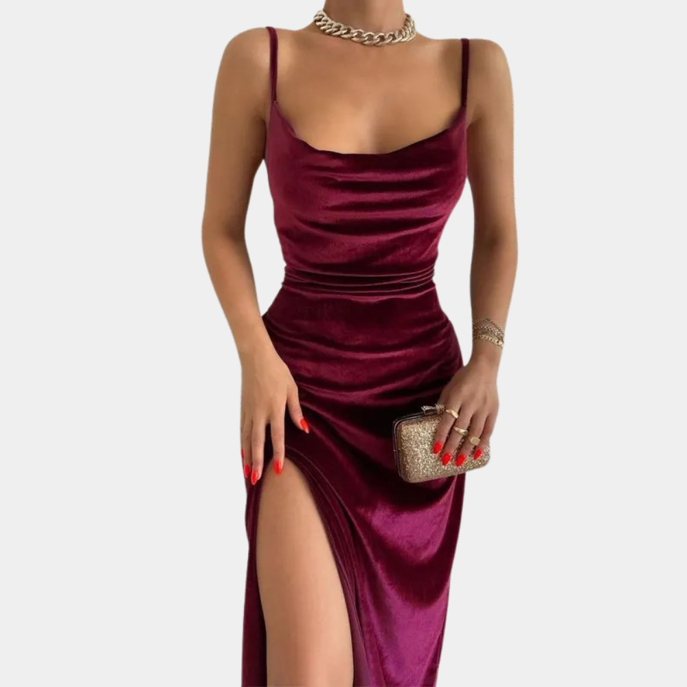 Lori – Sleek Sleeveless Dress with Striking Side Slit