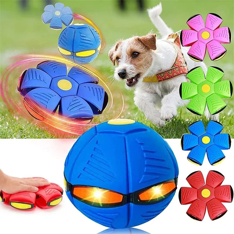 PlayPaws - Interactive Disc Ball Toy For Dogs With Lighting