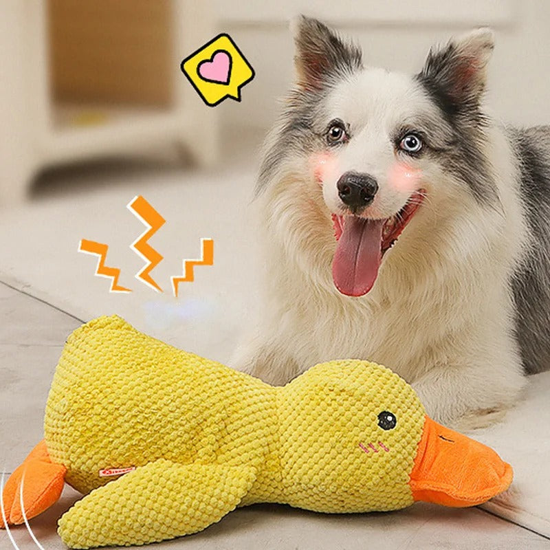 QuackJoy - Interactive Dog Toy with Deep Quack Sound