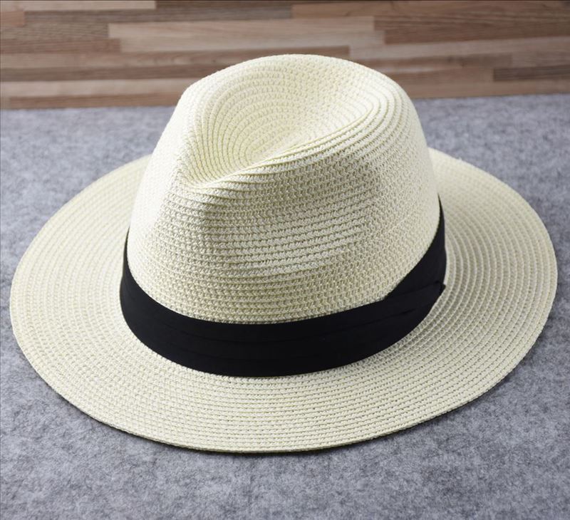 Mia – Chic Wide Brim Hat with Stylish Band Design