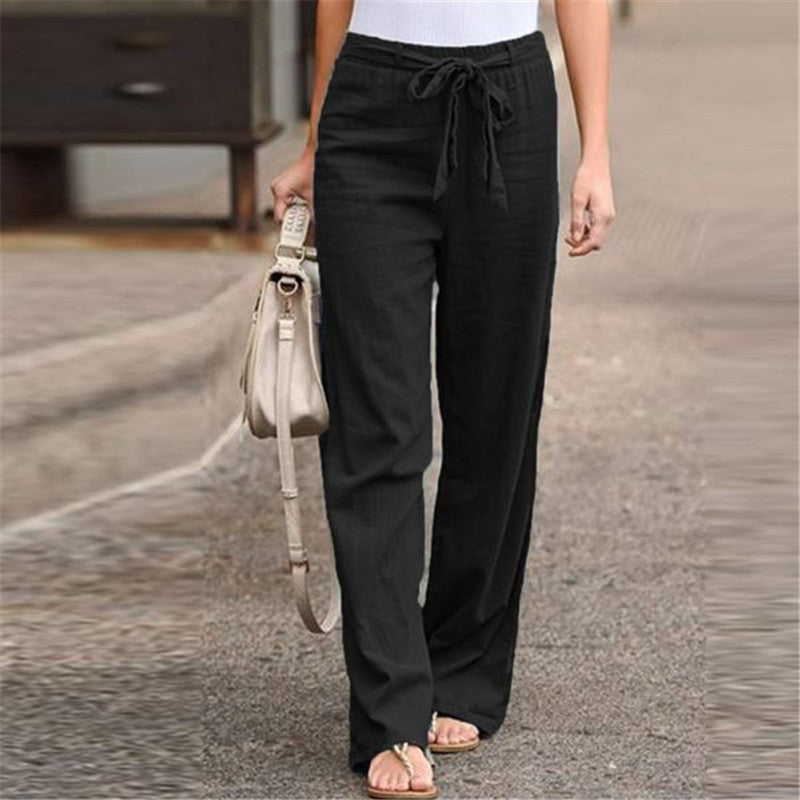 Mira – Wide-Leg Pants with Adjustable Waistband