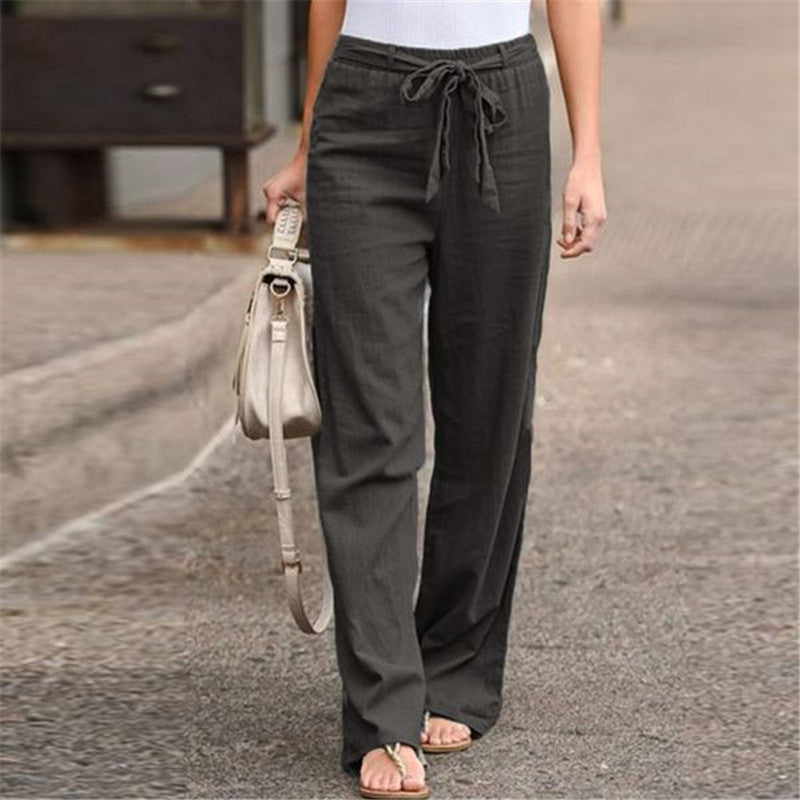 Mira – Wide-Leg Pants with Adjustable Waistband