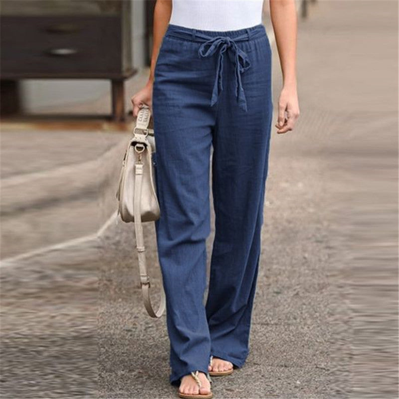Mira – Wide-Leg Pants with Adjustable Waistband