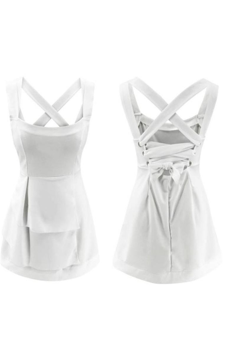 Lorie – Elegant Sleeveless Dress with Sleek Crisscross Back