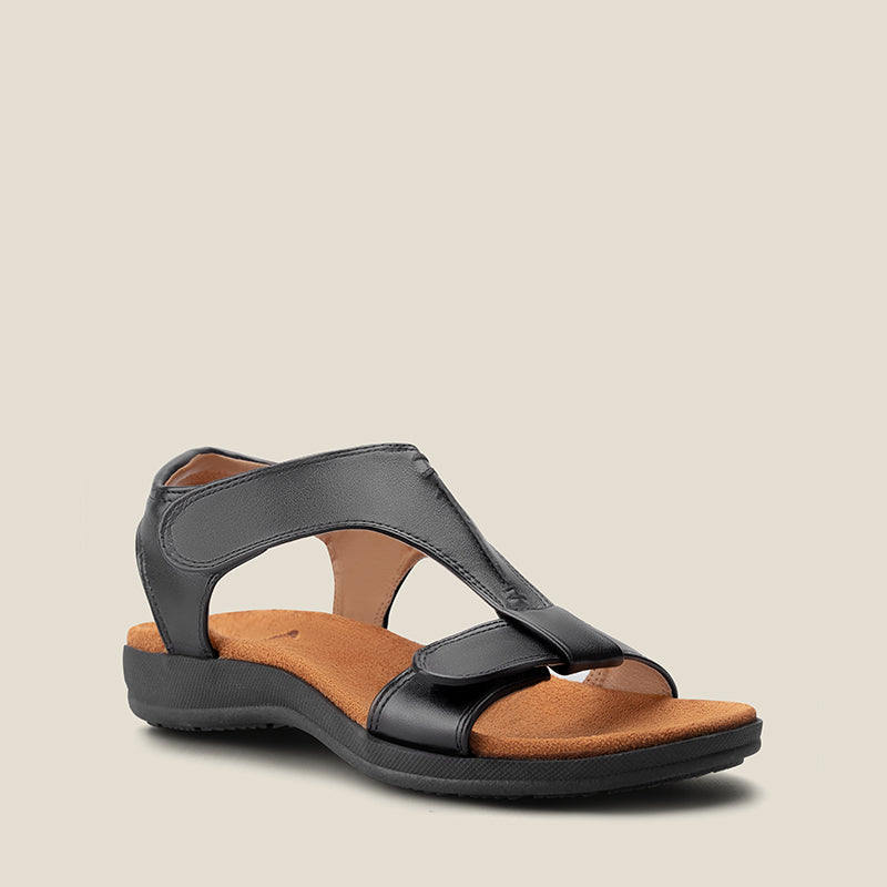 Mila - T Strap Comfort Sandals With Shock Absorbing Footbed