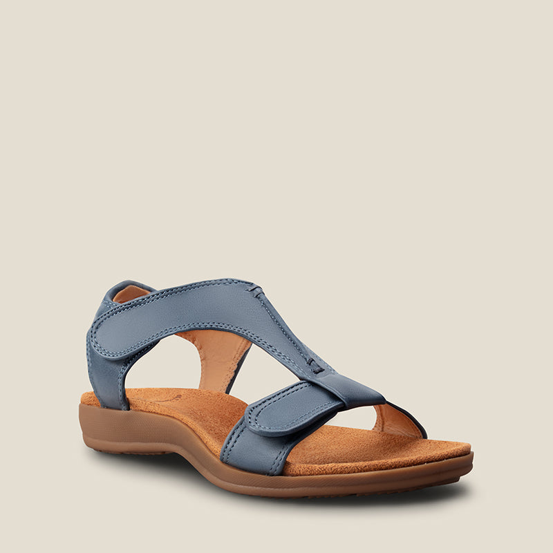 Mila - T Strap Comfort Sandals With Shock Absorbing Footbed