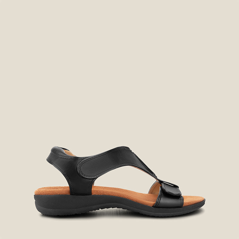 Mila - T Strap Comfort Sandals With Shock Absorbing Footbed