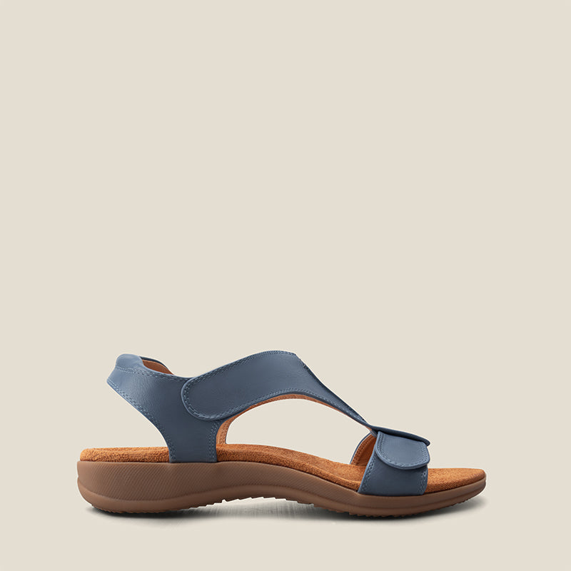 Mila - T Strap Comfort Sandals With Shock Absorbing Footbed