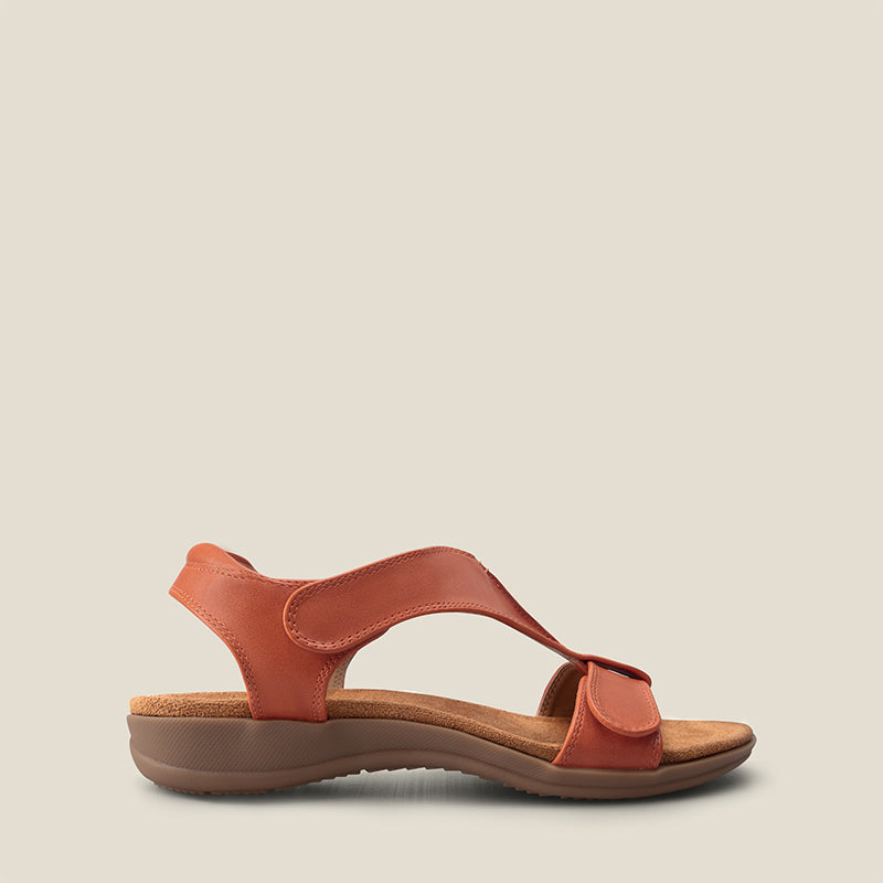 Mila - T Strap Comfort Sandals With Shock Absorbing Footbed