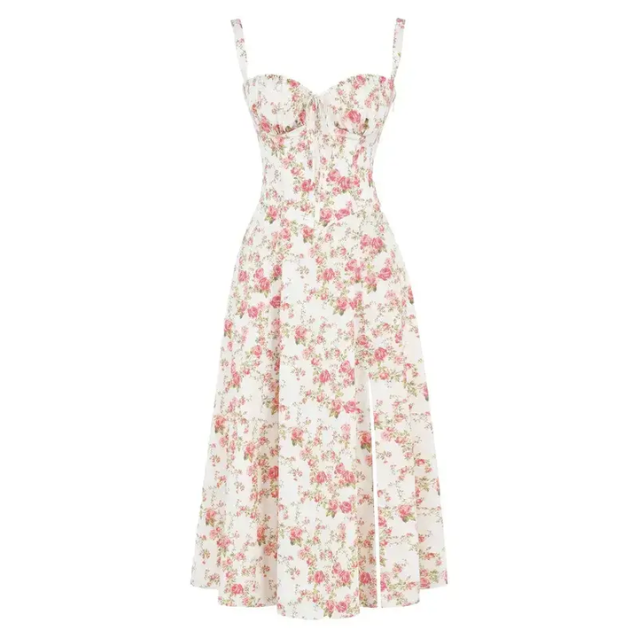 Celeste – Waist-Sculpting Bustier Dress with Heart neckline