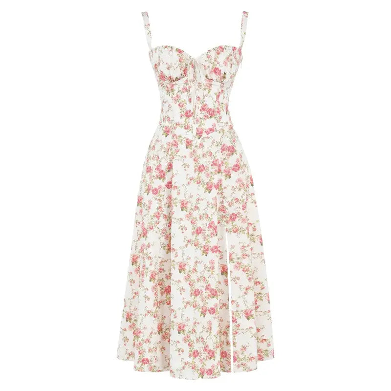 Celeste – Waist-Sculpting Bustier Dress with Heart neckline