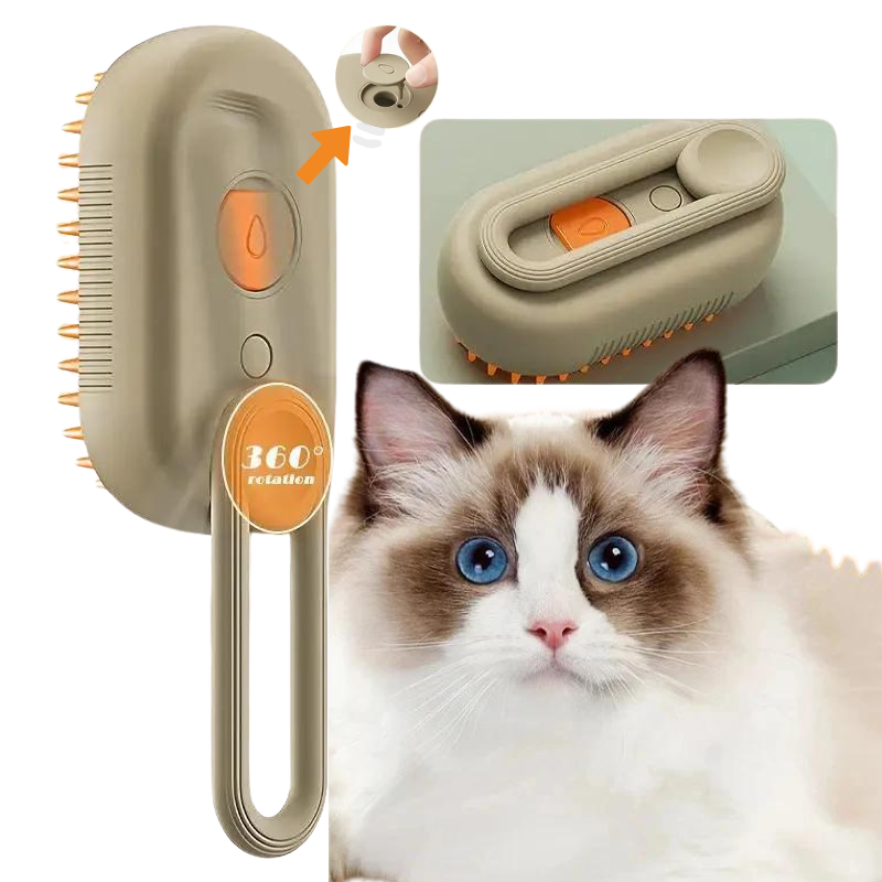 FluffEase - Multi Function Pet Brush With Soothing Massage