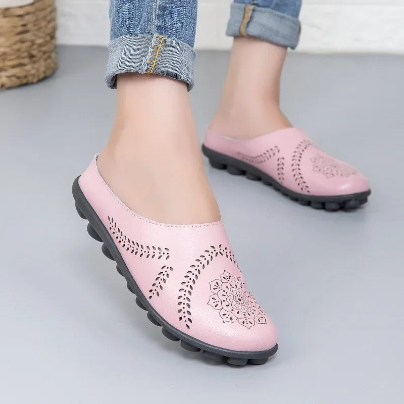 Clara - Stylish Round Toe Flats With Arch Support