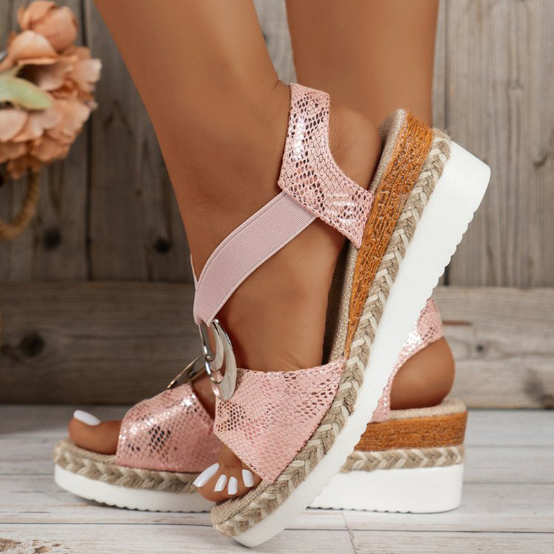 Arwen - Stylish Wedge Comfort Sandals With Shock Absorbing Sole