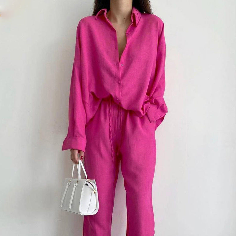 Livia – Adjustable Waistband Two-Piece Set with Stylish Look