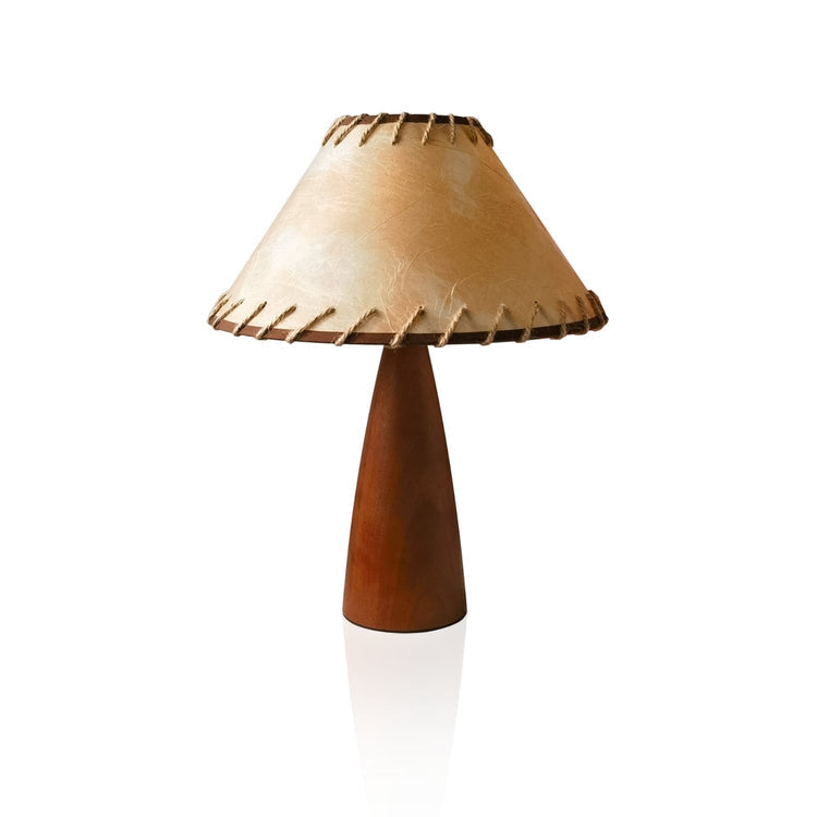 LumiWood - Elegant Wooden Base Lamp With Modern Design