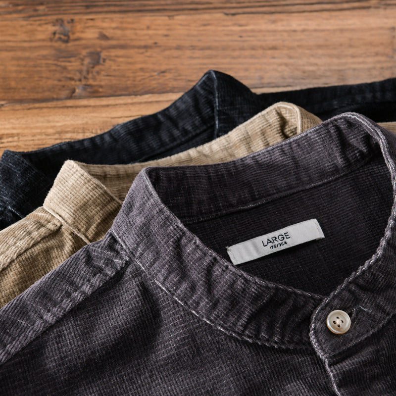 Noah - Modern Button-Up Shirt with Chest Pocket