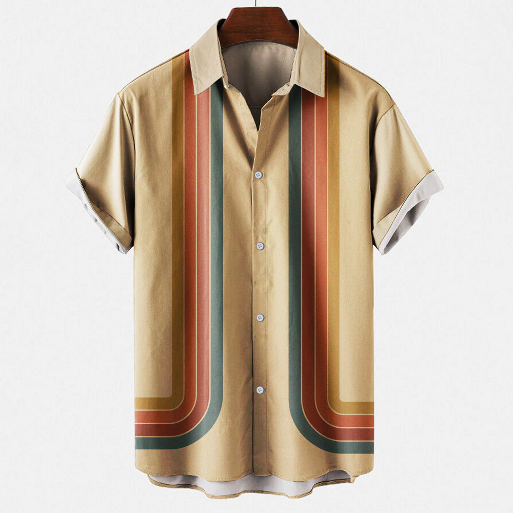 Noah – Comfortable Short Sleeve Shirt with Classic Button Up