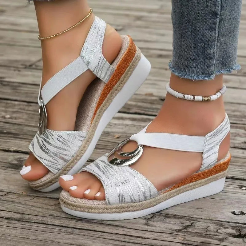 Arwen - Stylish Wedge Comfort Sandals With Shock Absorbing Sole