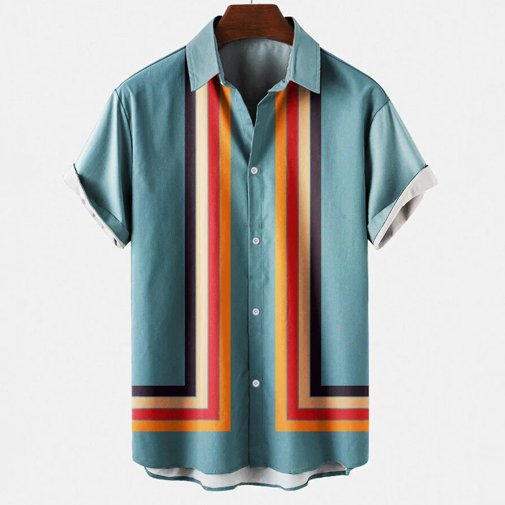 Noah – Comfortable Short Sleeve Shirt with Classic Button Up