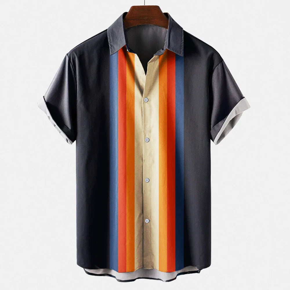 Noah – Comfortable Short Sleeve Shirt with Classic Button Up