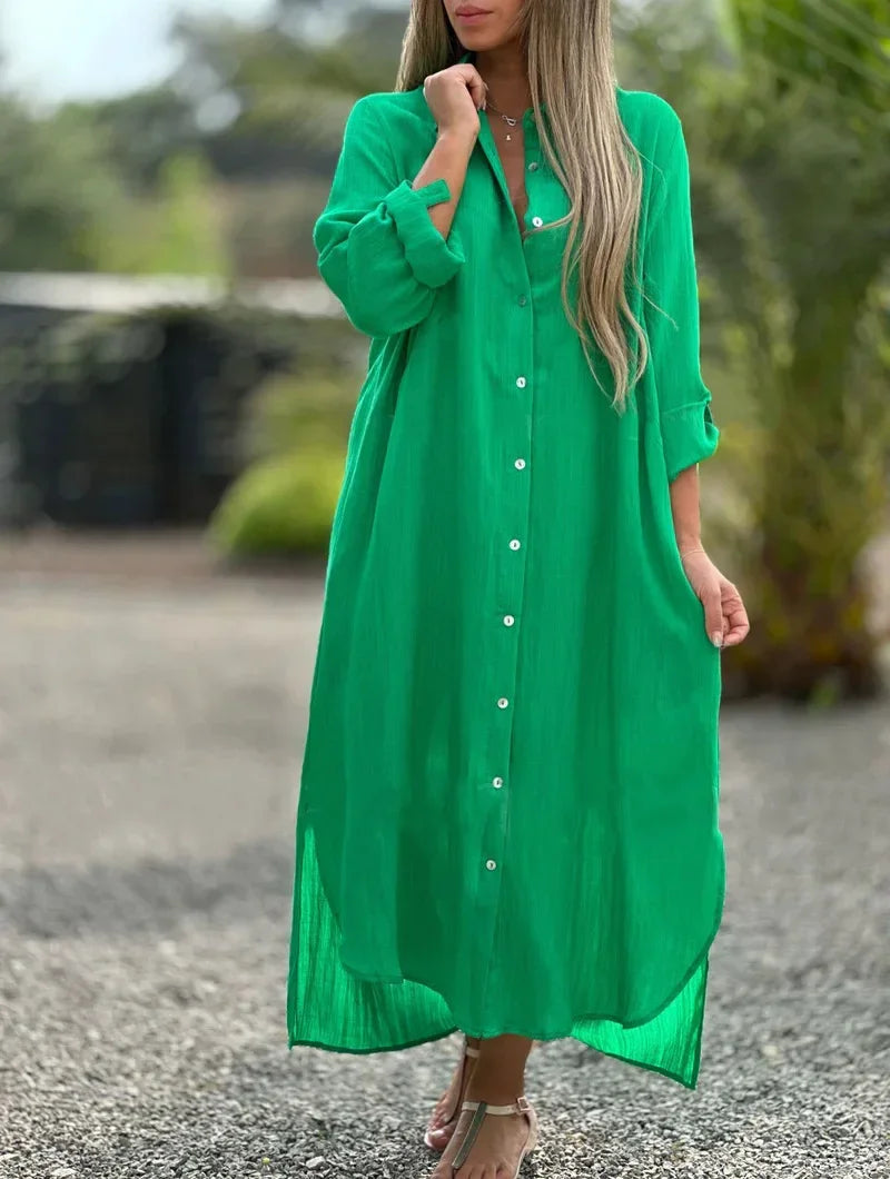 Sophie - Breezy Dress with Button Details