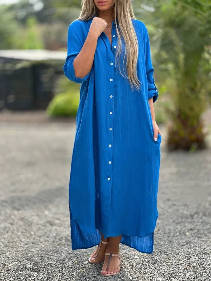 Sophie - Breezy Dress with Button Details