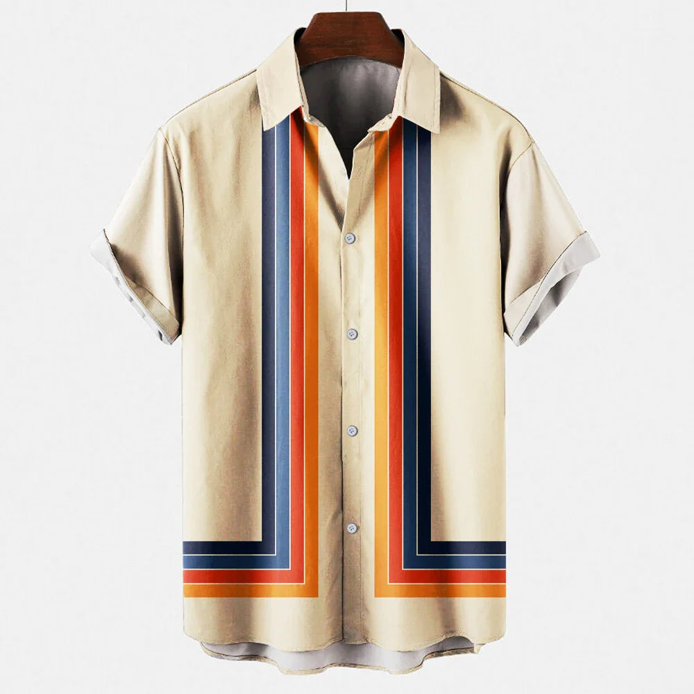 Noah – Comfortable Short Sleeve Shirt with Classic Button Up