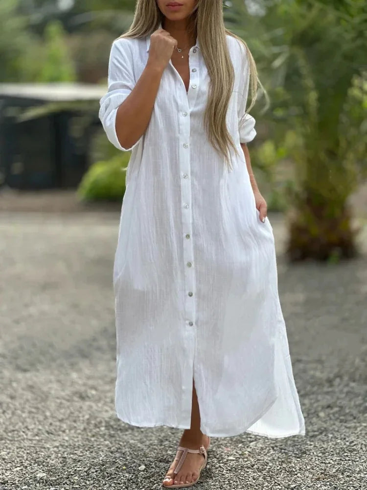 Sophie - Breezy Dress with Button Details