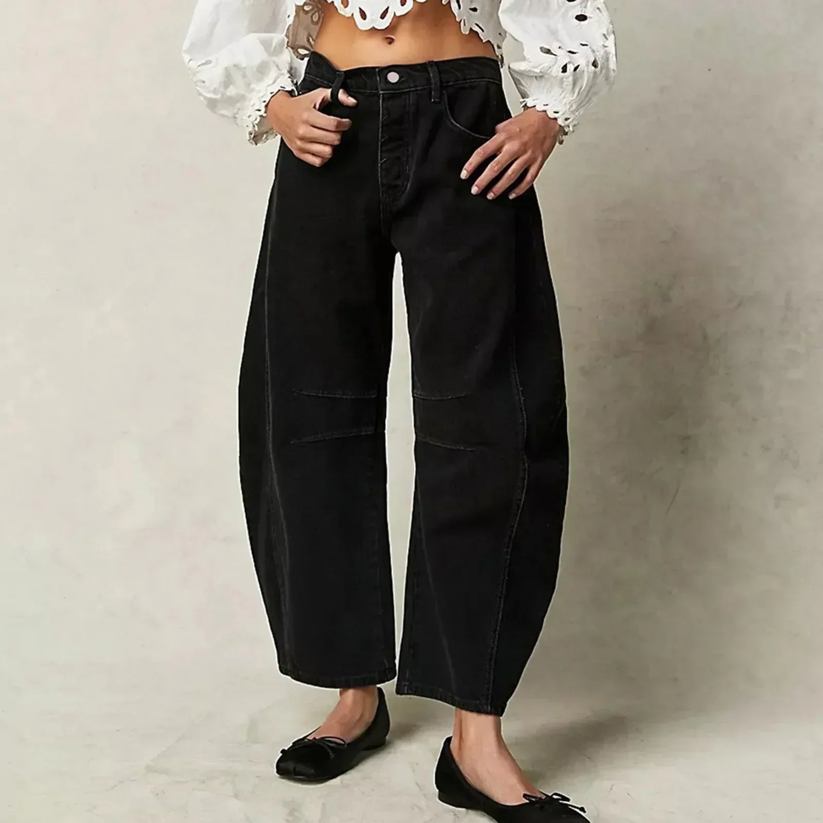 Tami – Trendy Wide-Leg Pants with Front Pockets