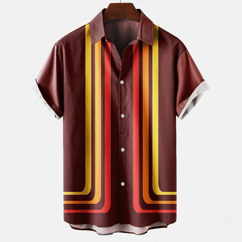 Noah – Comfortable Short Sleeve Shirt with Classic Button Up