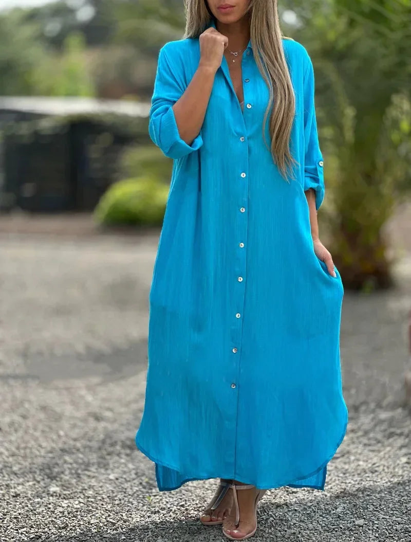 Sophie - Breezy Dress with Button Details