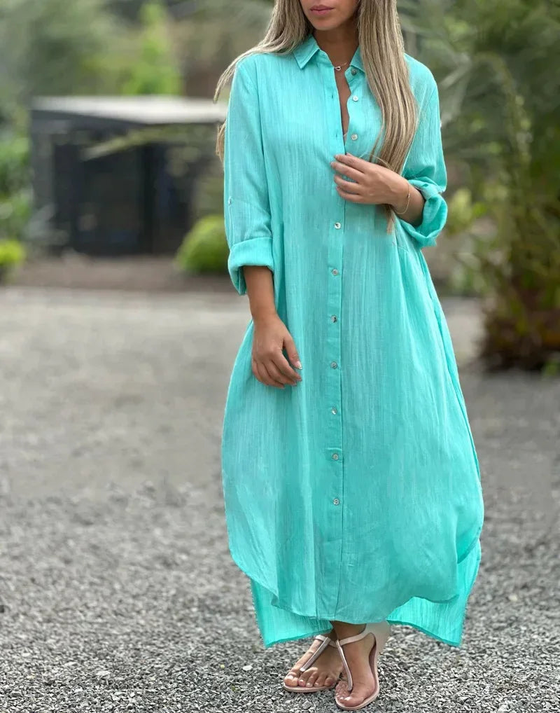 Sophie - Breezy Dress with Button Details