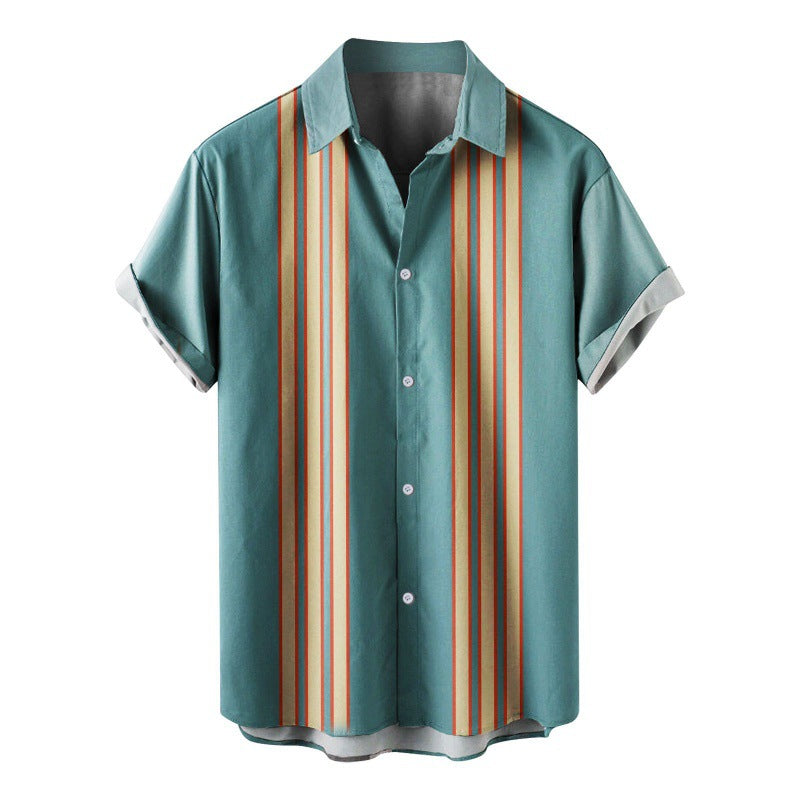 Noah – Comfortable Short Sleeve Shirt with Classic Button Up