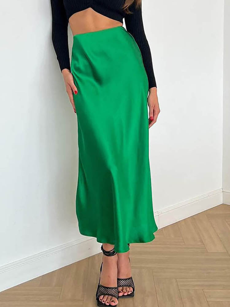 Valora - Ankle Length Midi Skirt with A-Line Cut