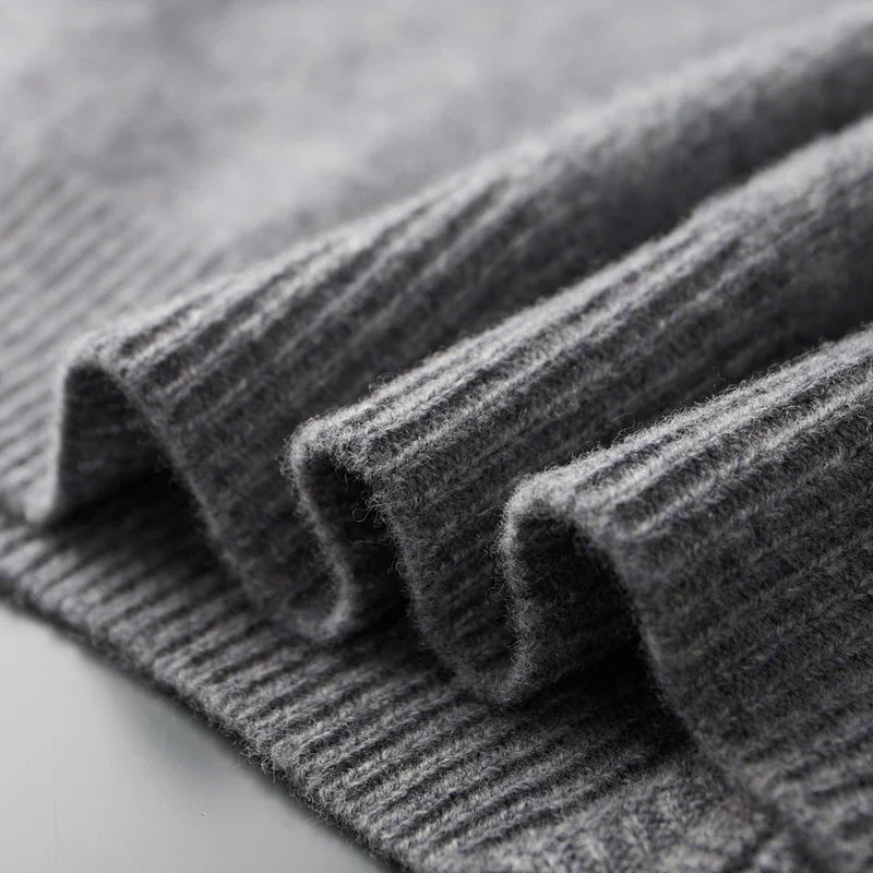 Theo – Adjustable Zip Up Cardigan with Ribbed Cuff