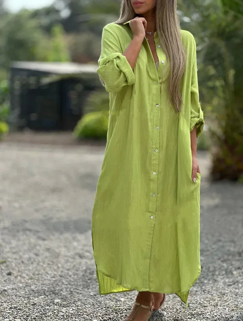 Sophie - Breezy Dress with Button Details