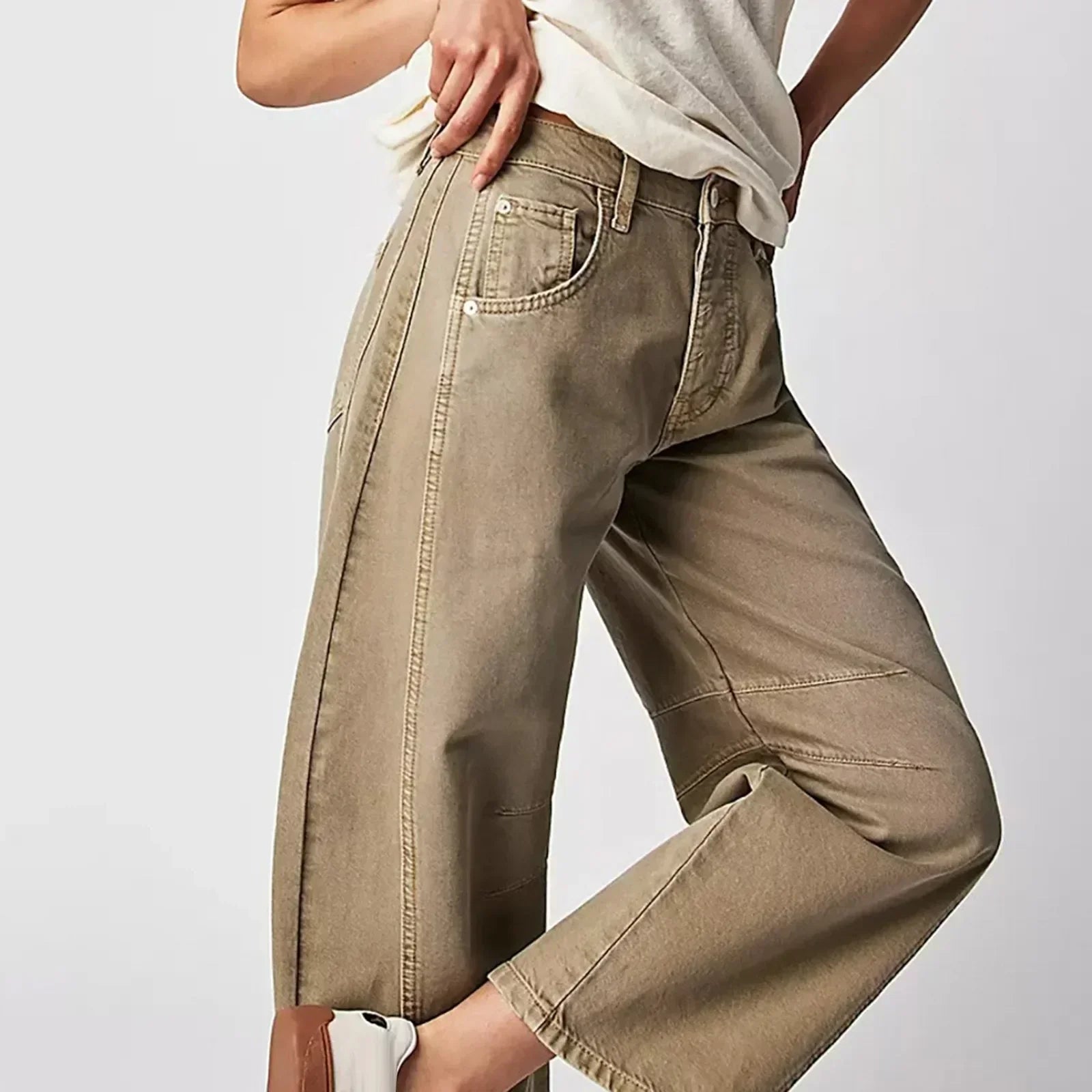 Tami – Trendy Wide-Leg Pants with Front Pockets