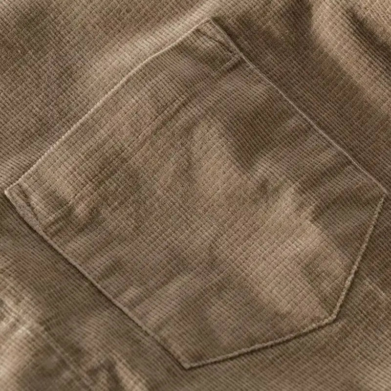 Noah - Modern Button-Up Shirt with Chest Pocket