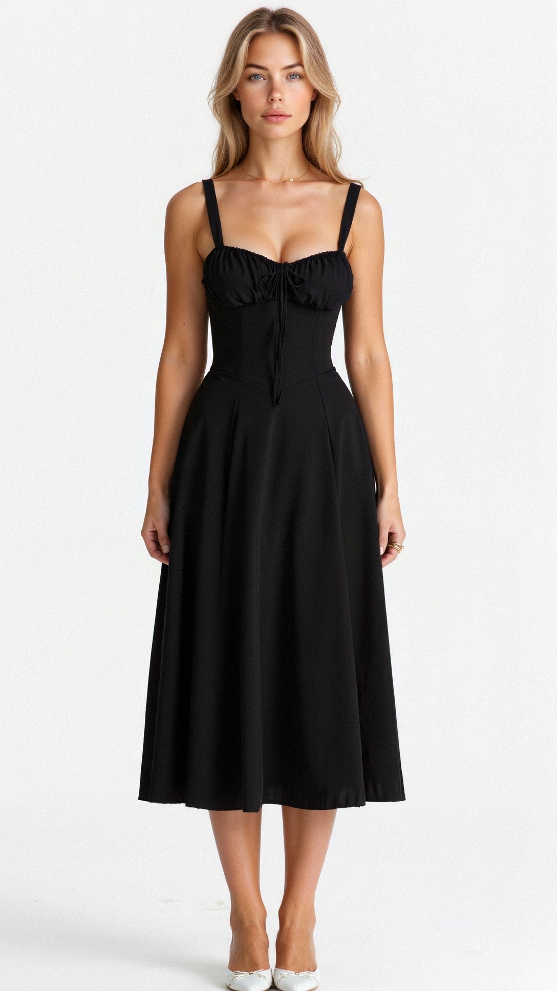 Celeste – Waist-Sculpting Bustier Dress with Heart neckline