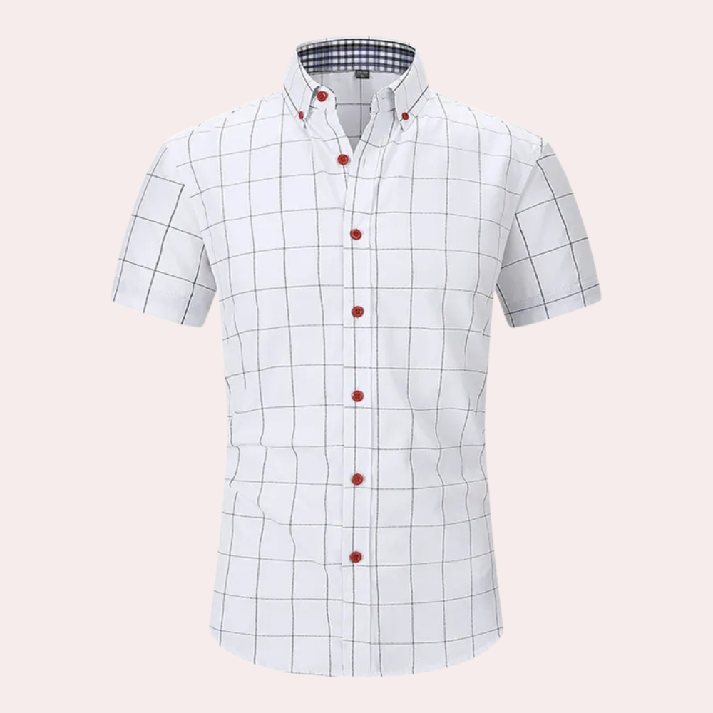 Noah – Comfortable Short-Sleeve Shirt with Button-Down