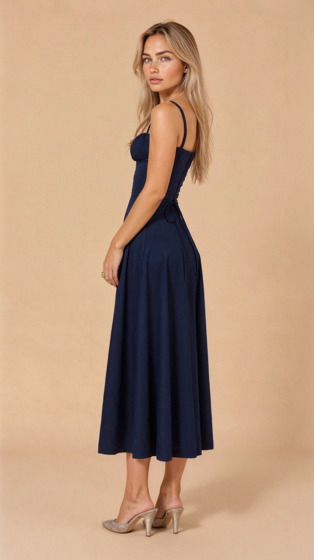 Celeste – Waist-Sculpting Bustier Dress with Heart neckline