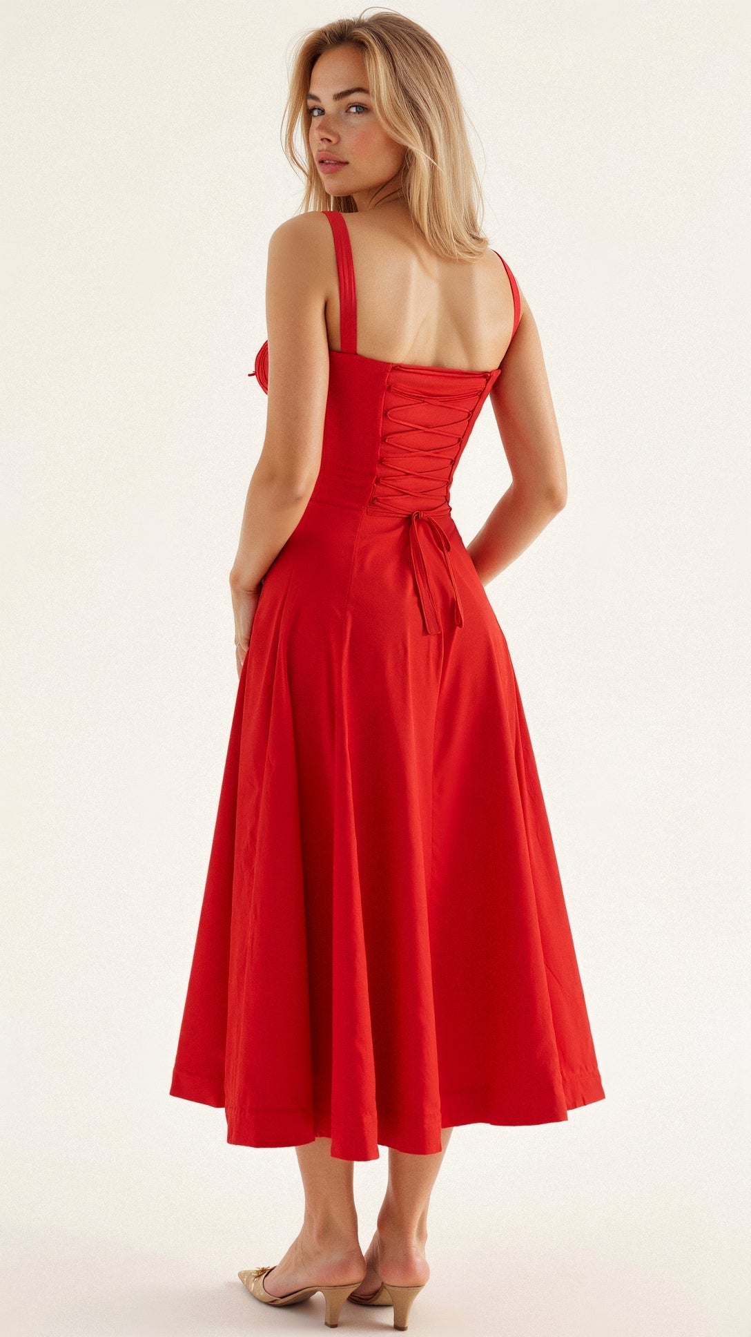 Celeste – Waist-Sculpting Bustier Dress with Heart neckline
